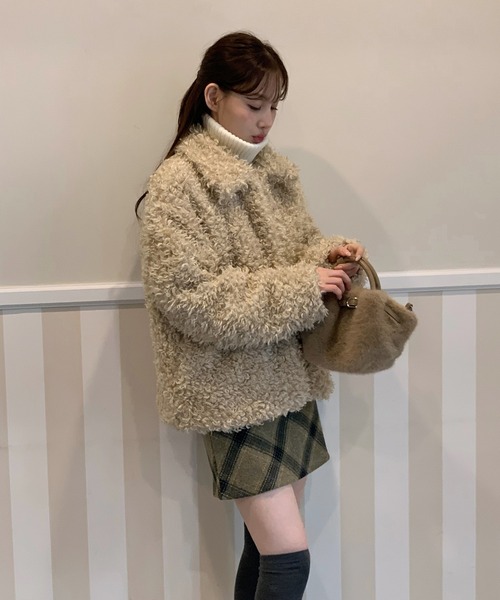 Malvoisie 木下物産 ミンク ファーコート ミドル丈 XL-2L相当 Malvoisie マルヴォワジー ブラックファーコート ミンク Malvoisie