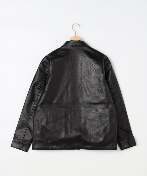 NOLLEY'S LIGHT(ノーリーズライト)の「フェイクレザーファティーグ(ライダースジャケット・メンズ・ブラック・M/L)」の14枚目の写真