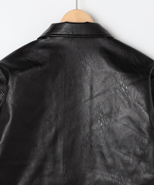 NOLLEY'S LIGHT(ノーリーズライト)の「フェイクレザーファティーグ(ライダースジャケット・メンズ・ブラック・M/L)」の15枚目の写真