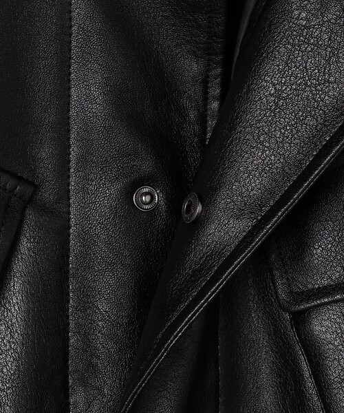 NOLLEY'S LIGHT(ノーリーズライト)の「フェイクレザーファティーグ(ライダースジャケット・メンズ・ブラック・M/L)」の18枚目の写真