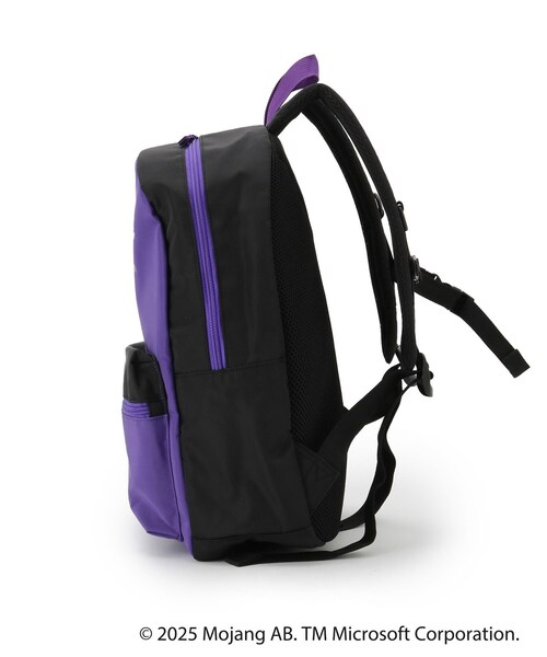 SHOO・LA・RUE（シューラルー）の「【マインクラフト】キャンバスリュック（バックパック/リュック・キッズ・ブラック/ライトパープル・00）」の4枚目の写真