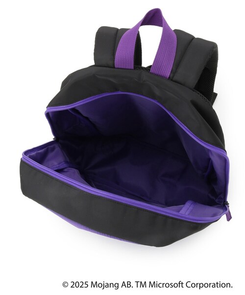 SHOO・LA・RUE（シューラルー）の「【マインクラフト】キャンバスリュック（バックパック/リュック・キッズ・ブラック/ライトパープル・00）」の7枚目の写真