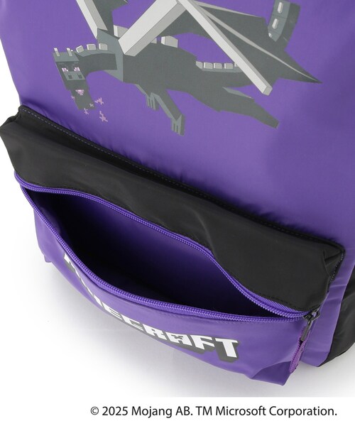 SHOO・LA・RUE（シューラルー）の「【マインクラフト】キャンバスリュック（バックパック/リュック・キッズ・ブラック/ライトパープル・00）」の10枚目の写真