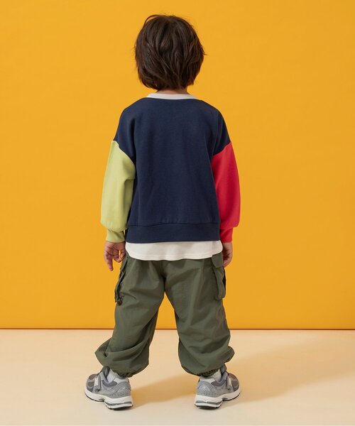 BREEZE(ブリーズ)の「【あったか】裏起毛フリースライナーパンツ(カーゴパンツ・キッズ・レインボー/カーキ・110/90/100/120/130/140/150)」の4枚目の写真