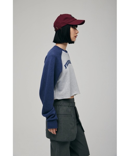 FELICITY（フェリシティ）の「Short Sweat Pullover（スウェット・レディース・ブルー/チャコール・2）」の15枚目の写真