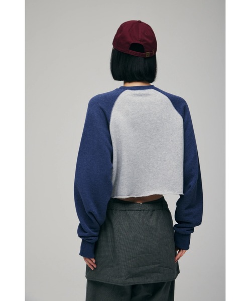 FELICITY（フェリシティ）の「Short Sweat Pullover（スウェット・レディース・ブルー/チャコール・2）」の14枚目の写真