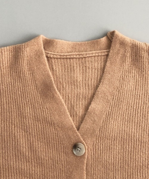 Miniministore(ミニミニストア)の「ニットカーディガン Vネック 長袖秋冬服(ニット/セーター・レディース・グリーン/コーラル/アイボリー/ブルー・FREE)」の17枚目の写真
