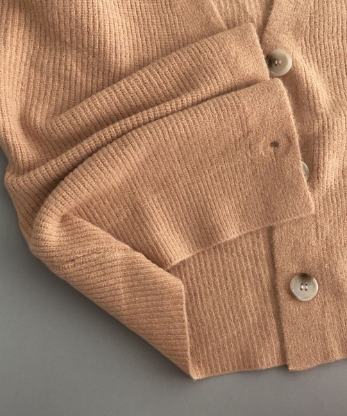 Miniministore(ミニミニストア)の「ニットカーディガン Vネック 長袖秋冬服(ニット/セーター・レディース・グリーン/コーラル/アイボリー/ブルー・FREE)」の19枚目の写真