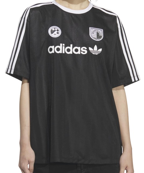 adidas(アディダス)の「adidas SSL JERSEY / アディダス SSL ジャージー(Tシャツ/カットソー・レディース・ブラック・S/M/L)」の2枚目の写真
