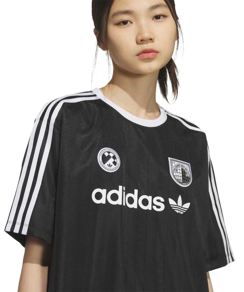 adidas(アディダス)の「adidas SSL JERSEY / アディダス SSL ジャージー(Tシャツ/カットソー・レディース・ブラック・S/M/L)」の4枚目の写真