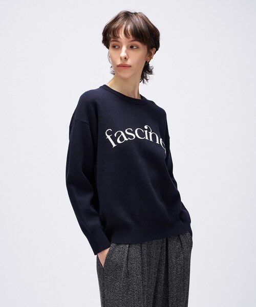 cloenc（クロエンス）の「【手洗い可】ロゴニットプルオーバー（ニット