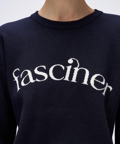 cloenc(クロエンス)の「【手洗い可】ロゴニットプルオーバー(ニット/セーター・レディース・ネイビー系4/ホワイト系7/ワイン系1・02)」の20枚目の写真