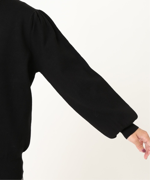 JOURNAL STANDARD relume（ジャーナルスタンダード　レリューム）の「《WEB限定追加2》ウォッシャブルパフスリーブプルオーバー（ニット/セーター・レディース・ブラック・FREE）」の10枚目の写真
