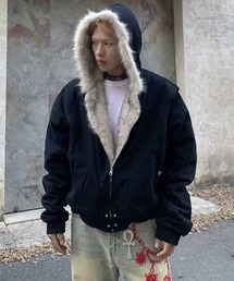 Ressaca | オーバーサイズファーフード付き中綿ブルゾン(ブルゾン)