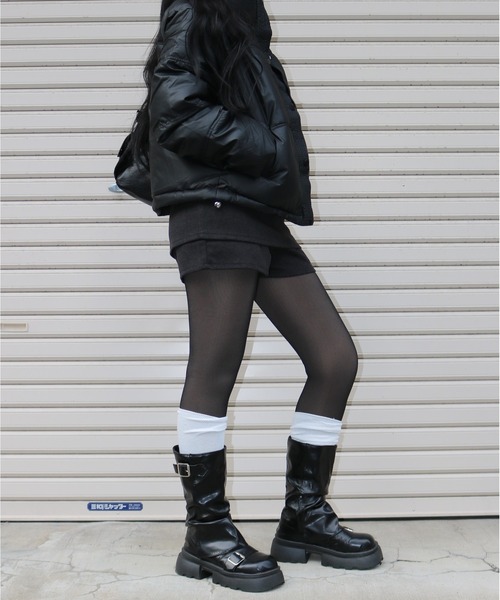 Vini(ヴィニ)の「ミニ丈 スカート見え ショートパンツ(その他パンツ・レディース・ダークグレー・MEDIUM)」の9枚目の写真