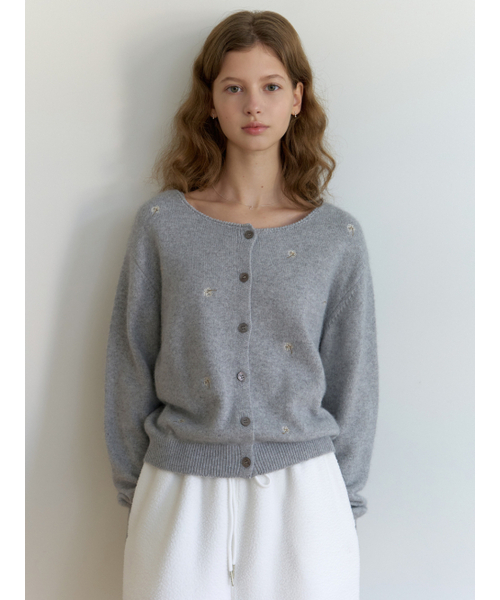 RE_L(リエル)の「Coton knit cardigan set_2piece (gray)(カーディガン/ボレロ・レディース・その他・FREE)」の3枚目の写真