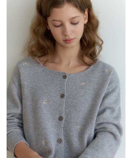 RE_L(リエル)の「Coton knit cardigan set_2piece (gray)(カーディガン/ボレロ・レディース・その他・FREE)」の5枚目の写真