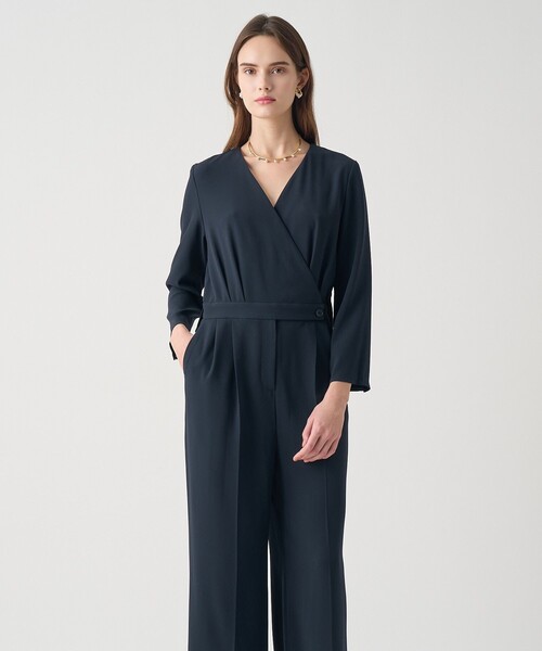 ANAYI（アナイ）の「【Eternal Line 2026】トリアセジョーゼットオールインワン（つなぎ/オールインワン・レディース・ブラック/ネイビー・36/38）」の2枚目の写真