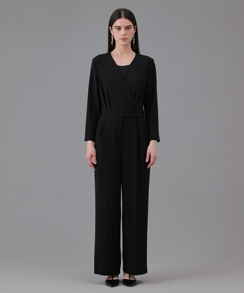 ANAYI（アナイ）の「【Eternal Line 2026】トリアセジョーゼットオールインワン（つなぎ/オールインワン・レディース・ブラック/ネイビー・36/38）」の3枚目の写真