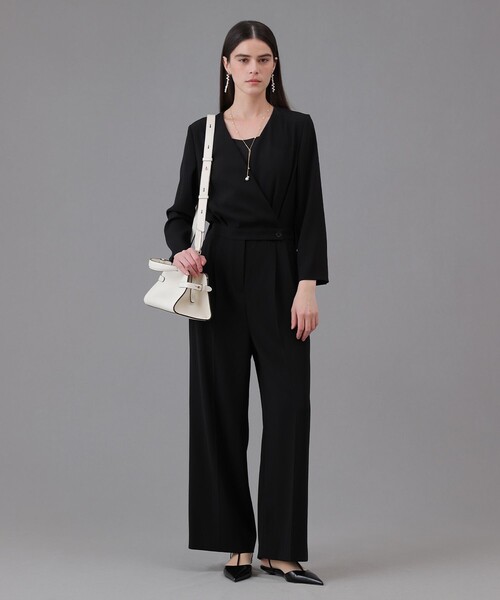 ANAYI（アナイ）の「【Eternal Line 2026】トリアセジョーゼットオールインワン（つなぎ/オールインワン・レディース・ブラック/ネイビー・36/38）」の6枚目の写真