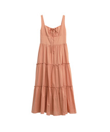 Ribbon shirring sleeveless dress_4 Colors