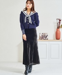 ZOZO限定 ベロアロングスカート