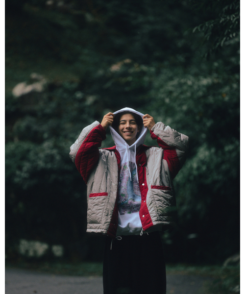 ANGLAN（アングラン）の「Han River Graphic Hoodie - White Melange（パーカー・メンズ・その他・FREE）」の4枚目の写真