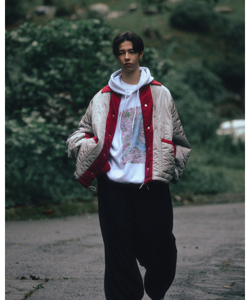 ANGLAN（アングラン）の「Han River Graphic Hoodie - White Melange（パーカー・メンズ・その他・FREE）」の3枚目の写真