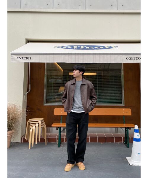 DRAW FIT（ドローフィット）の「ラインスモークレザージャケット[SMOKE BROWN]（ライダースジャケット・メンズ・その他・LARGE/MEDIUM/X-LARGE）」の2枚目の写真