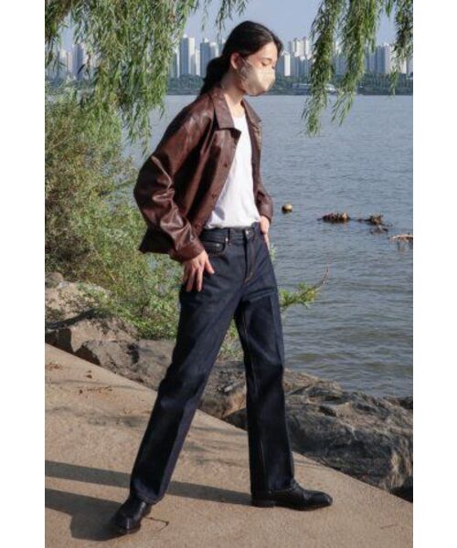 DRAW FIT（ドローフィット）の「ラインスモークレザージャケット[SMOKE BROWN]（ライダースジャケット・メンズ・その他・LARGE/MEDIUM/X-LARGE）」の4枚目の写真