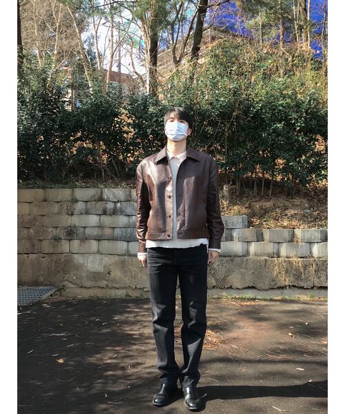 DRAW FIT（ドローフィット）の「ラインスモークレザージャケット[SMOKE BROWN]（ライダースジャケット・メンズ・その他・LARGE/MEDIUM/X-LARGE）」の9枚目の写真