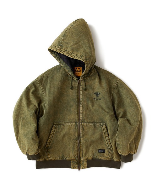 FAT(エフエイティー)の「FADETROIT(パーカー・メンズ・オリーブ/ブラック・FAT(XL)/SKINNY(L)/TITCH(M)/JUMBO(XXL))」の1枚目の写真