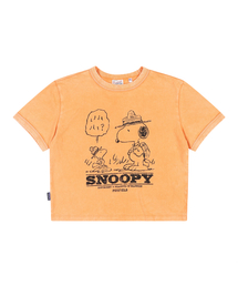 [P x PEANUTS] RINGER CROP TS ORANGE_FQ2KT781