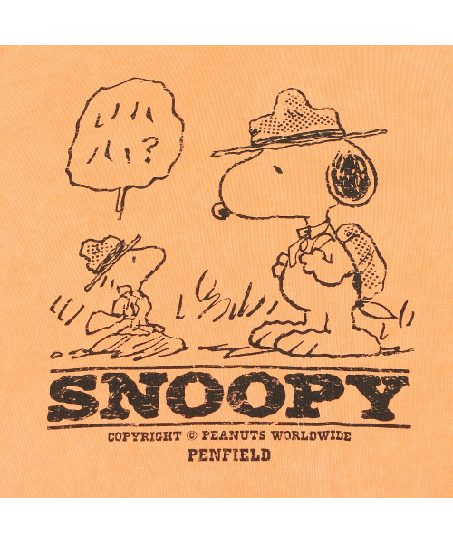 PENFIELD（ペンフィールド）の「[P x PEANUTS] RINGER CROP TS ORANGE_FQ2KT781（Tシャツ/カットソー・レディース・オレンジ・SMALL）」の5枚目の写真