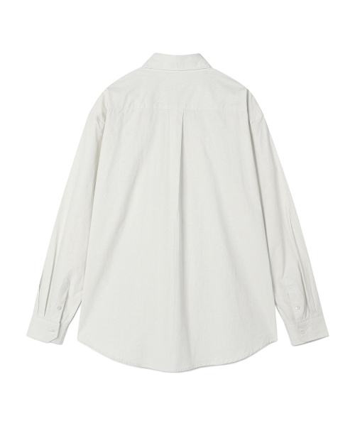 PRAIRIE(KR)(プレーリー)の「コンフォートシャドーストライプシャツ (アイボリー)(シャツ/ブラウス・メンズ・アイボリー・MEDIUM/LARGE)」の6枚目の写真