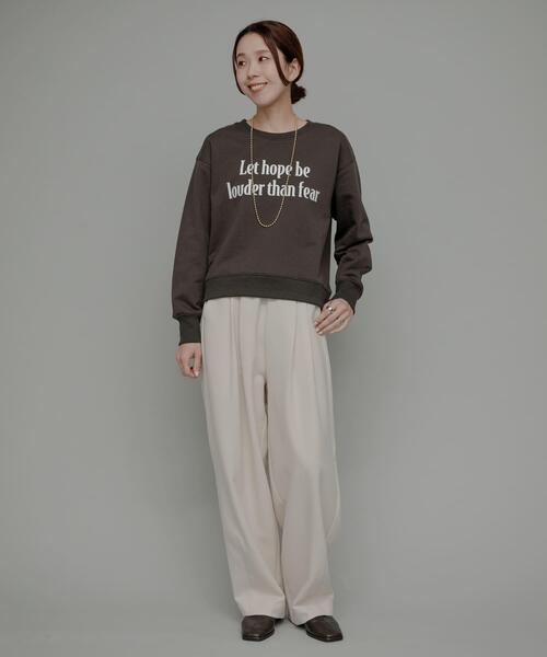 URBAN RESEARCH Sonny Label（アーバンリサーチサニーレーベル）の「『UR TECH SMOOTHLUXE』イージーワイドコクーンパンツ（その他パンツ・レディース・グレー/ホワイト系その他・36/38）」の8枚目の写真