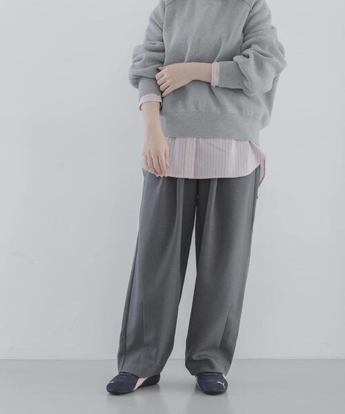 URBAN RESEARCH Sonny Label(アーバンリサーチサニーレーベル)の「『UR TECH SMOOTHLUXE』イージーワイドコクーンパンツ(その他パンツ・レディース・グレー/ホワイト系その他・36/38)」の16枚目の写真