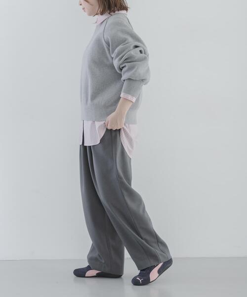URBAN RESEARCH Sonny Label(アーバンリサーチサニーレーベル)の「『UR TECH SMOOTHLUXE』イージーワイドコクーンパンツ(その他パンツ・レディース・グレー/ホワイト系その他・36/38)」の20枚目の写真