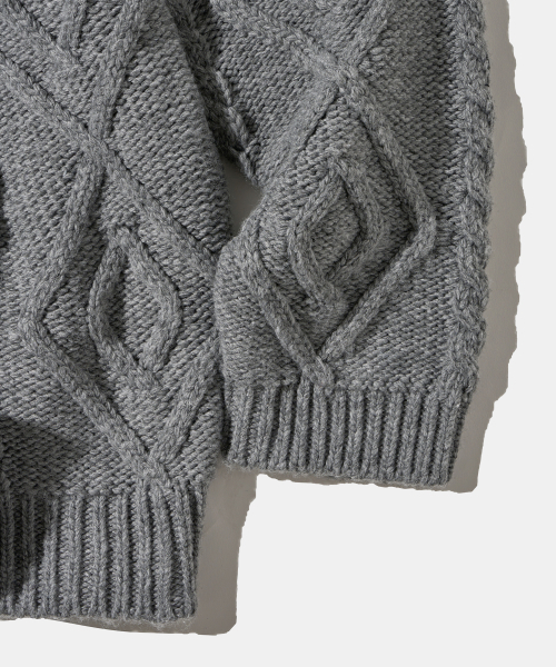 Diamond Layla(ダイアモンドレイラ)の「Turtleneck Two Buttons Cardigan C8 Dark gray Melange(カーディガン/ボレロ・レディース・その他・MEDIUM/LARGE)」の14枚目の写真