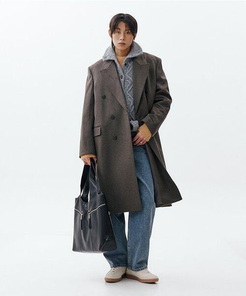 Diamond Layla(ダイアモンドレイラ)の「Turtleneck Two Buttons Cardigan C8 Dark gray Melange(カーディガン/ボレロ・レディース・その他・MEDIUM/LARGE)」の3枚目の写真