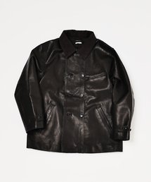 Ets.MATERIAUX（マテリオ）の「【L`etiquette × EDIFICE】Le Corbusier レザー ジャケット（ライダースジャケット）」