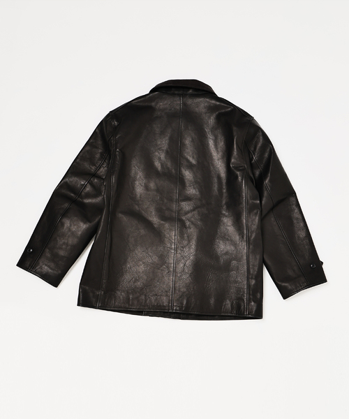 L`etiquette × EDIFICE】Le Corbusier レザー ジャケット（ライダース