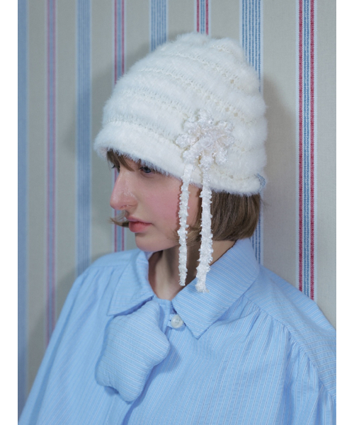 POESIEDAME(ポエジダム)の「TWEED RIBBON BROOCH IN CREAM(ブローチ/コサージュ・レディース・その他・FREE)」の11枚目の写真