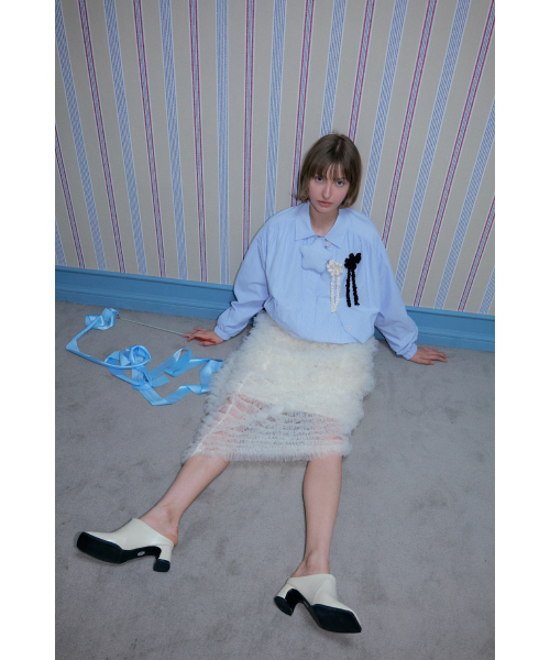 POESIEDAME(ポエジダム)の「TWEED RIBBON BROOCH IN CREAM(ブローチ/コサージュ・レディース・その他・FREE)」の8枚目の写真
