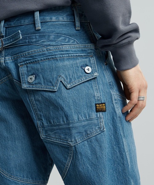 G-STAR(ジースター)の「5620 3D LOOSE JEANS/ヴィンテージライク立体裁断ルーズジーンズ/バイカーワイドデニムパンツ(デニムパンツ・メンズ・インディゴブルー・32/30/29/30/30/30/33/30/28/30/31/30)」の5枚目の写真