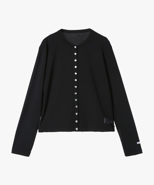 agnes b.(アニエスベー)の「W agnes b.×HH LIFA Merino Cardigan Pressions(カーディガン/ボレロ・レディース・ブラック・LARGE/MEDIUM/SMALL)」の1枚目の写真