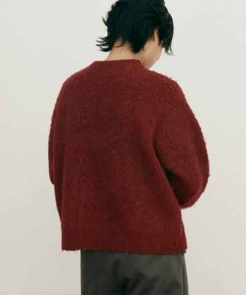 Auntie Rosa（アンティローザ）の「【 shochan direction item 】ジオメトリックジャガードシャギーニット（ニット/セーター・レディース・グレー/レッド・FREE）」の15枚目の写真