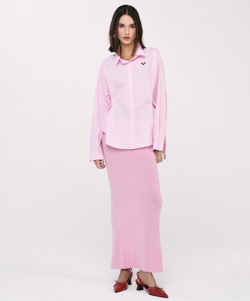TWENTY FOUR T(トゥエンティフォーティ)の「Maxi Skin Skirt Pink(スカート・レディース・その他・FREE)」の1枚目の写真