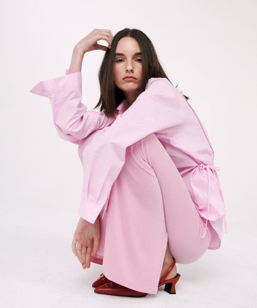 TWENTY FOUR T(トゥエンティフォーティ)の「Maxi Skin Skirt Pink(スカート・レディース・その他・FREE)」の3枚目の写真