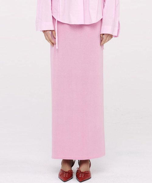 TWENTY FOUR T(トゥエンティフォーティ)の「Maxi Skin Skirt Pink(スカート・レディース・その他・FREE)」の4枚目の写真